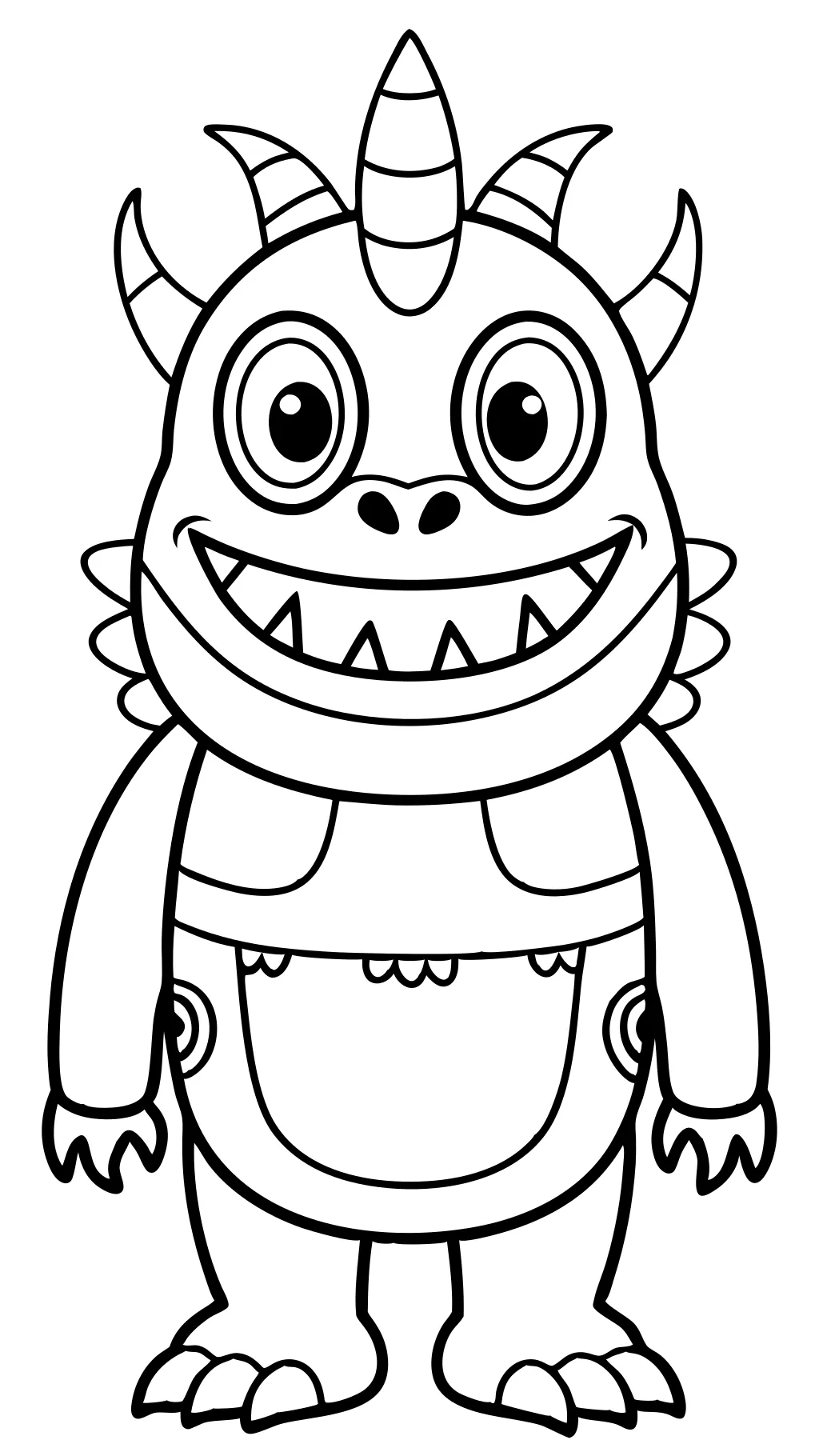 Imágenes de Monster of Color Coloring Pages